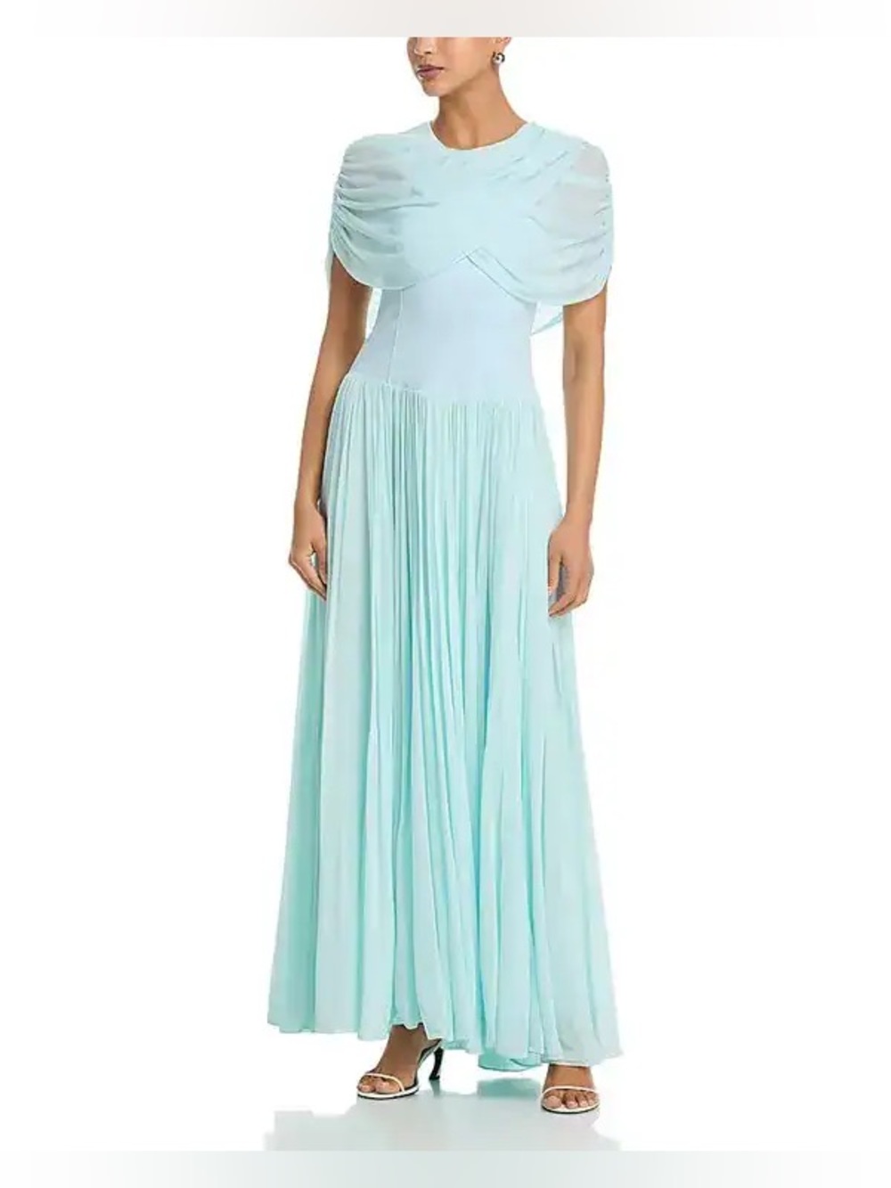 SIMKHAI Nancie Cape Maxi Dress Tidepool | REVOLVE $795